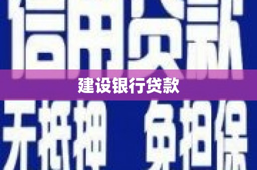 隰县建设银行贷款