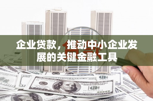 隰县企业贷款，推动中小企业发展的关键金融工具