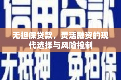 隰县无担保贷款，灵活融资的现代选择与风险控制