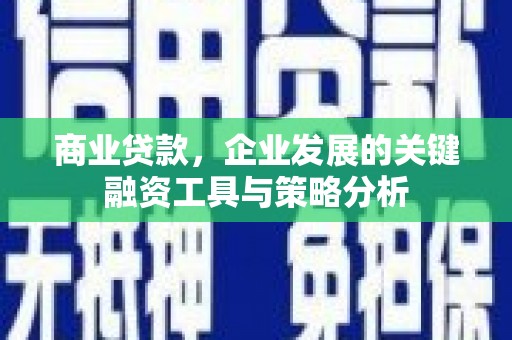 隰县商业贷款，企业发展的关键融资工具与策略分析