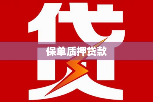 隰县保单质押贷款