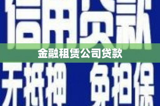 隰县金融租赁公司贷款