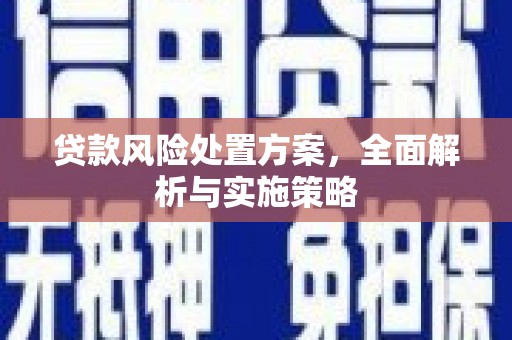 隰县贷款风险处置方案，全面解析与实施策略